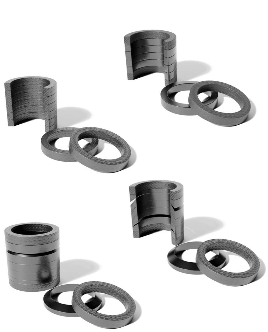 Anillos de sellado de grafito Performer