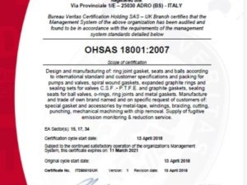 OHSAS 18001