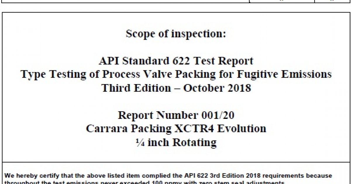 API std 622 3rd Edition style XCTR4 Evolution | Carrara